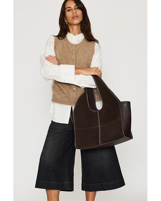 By Anthropologie Natural Brushed Cashmere Sweater Vest