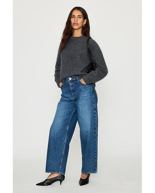 ALIGNE Blue Wren Barrel-Leg Jeans