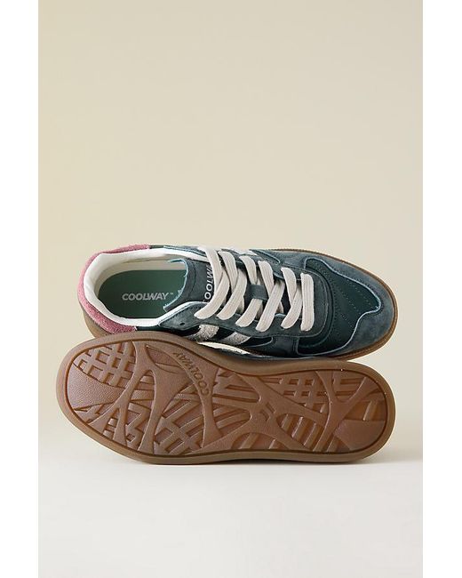 Coolway Green Goal Suede Trainers