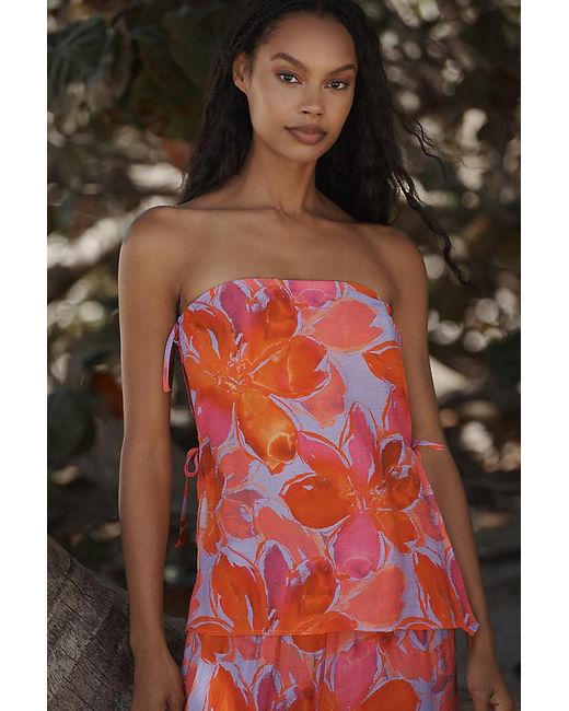 Hutch Pink Nixie Strapless Cover-Up Top