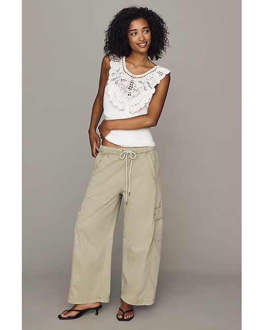 Pilcro White Knit Button-Front Vest