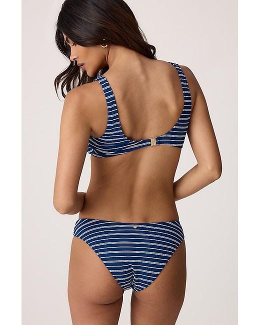 Rhythm Blue Vista Stripe High-Leg Bikini Bottoms