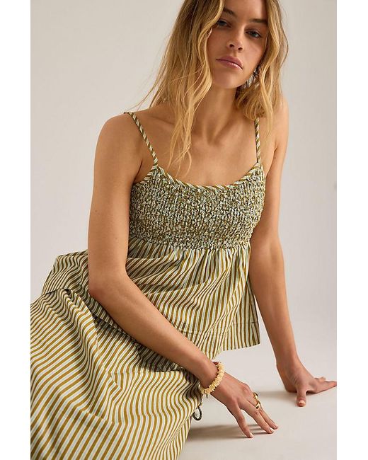 Damson Madder Green Dina Stripe Cami Top