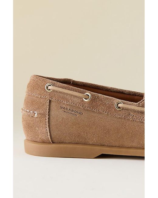 Vagabond Natural Vagabond Loui Suede Boat Shoes