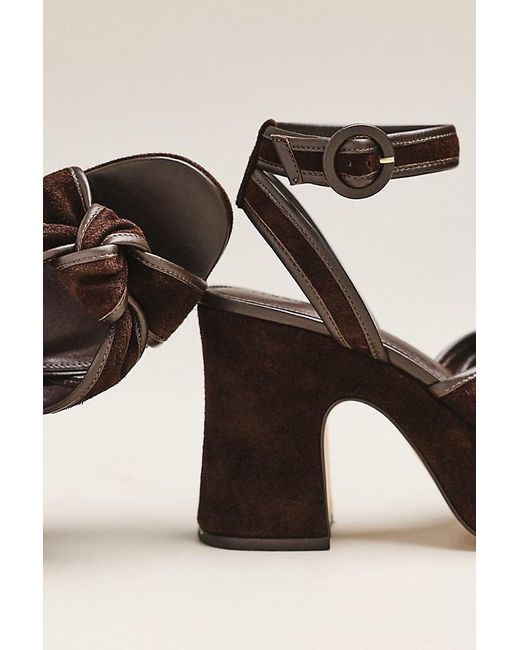 Maeve Black Platform Knot Heels