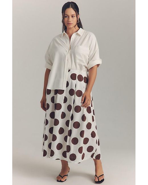 Maeve Natural The Mabel Boxy Oxford Shirt By