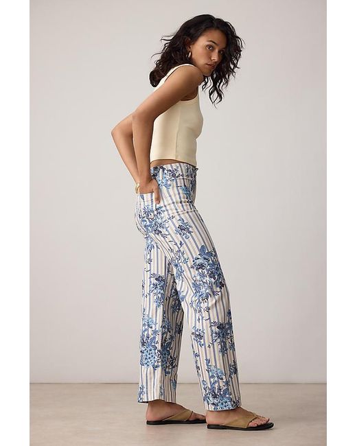 Maeve Gray The Colette High-Rise Wide-Leg Jeans By
