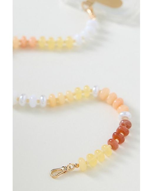 By Anthropologie Natural Colourful Beaded Phone Chain