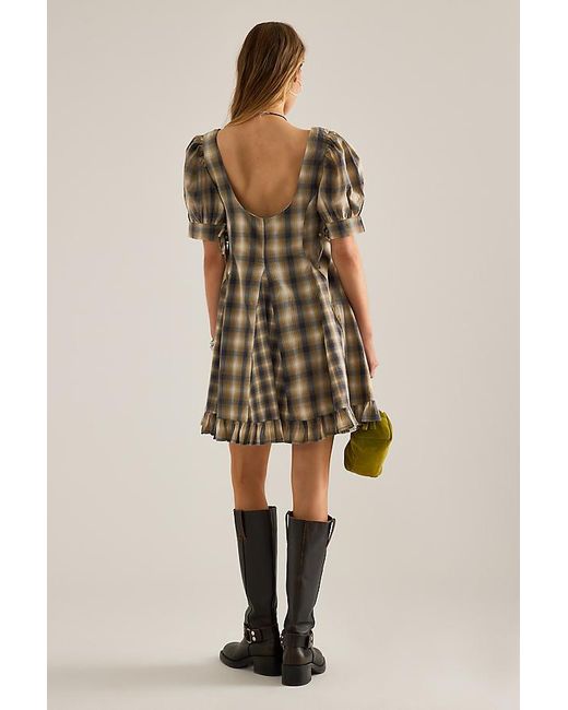 Damson Madder Multicolor Sabrina Check Mini Dress