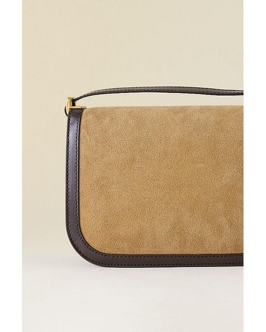 Charles & Keith Natural Charlot Recycled Suede Crossbody Bag