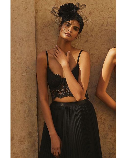 By Anthropologie Green The Giselle Lace Bustier