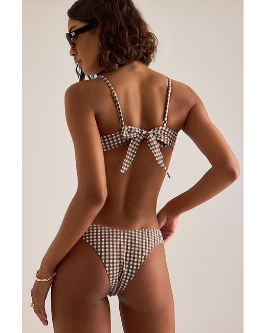 Away That Day Brown Cabo Verde Bikini Top