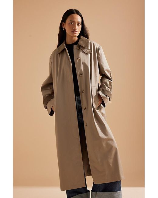 SELECTED Blue Asya Oversized Trench Coat