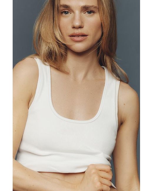 Daily Practice Gray Cotton Knit Tank Top