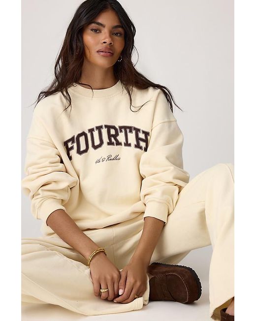4th & Reckless Natural Fergie Pintuck Wide-Leg Joggers