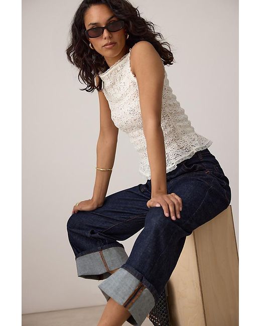 Pilcro Blue The Kayden Carpenter Barrel Jeans By