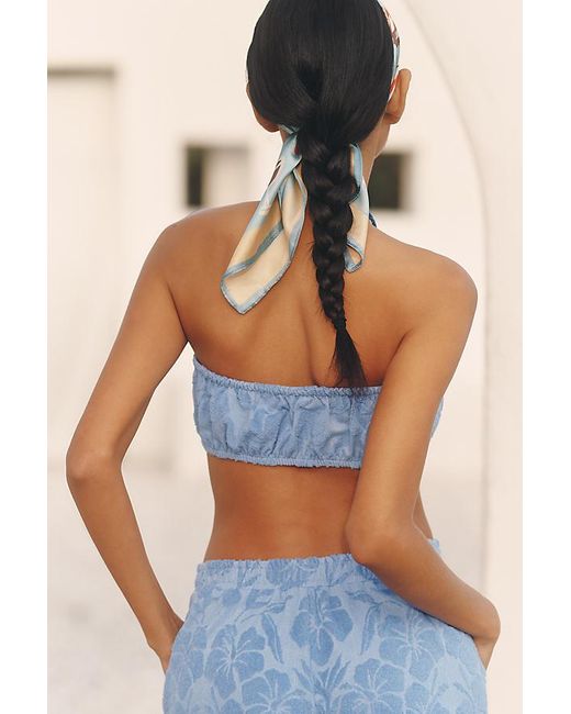 Celandine Blue Terry Tube Top