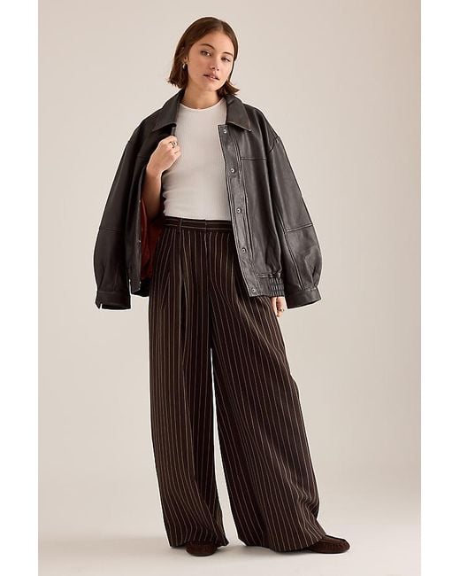 Maeve Multicolor The Avery Pleated Trousers By Pinstripe Edition
