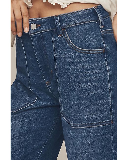 Pilcro Black The Rylan Relaxed High-Rise Flare Jeans By