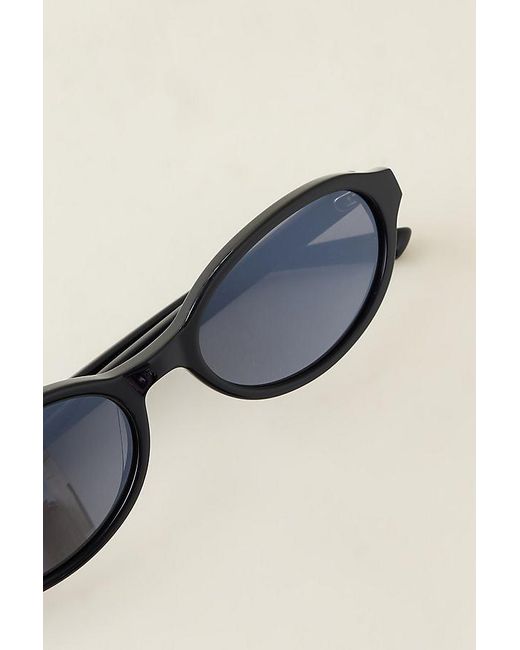 Messyweekend Black Ivy Oval Sunglasses