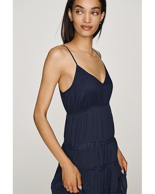 By Anthropologie Blue Gemini Twofer Midi Dress