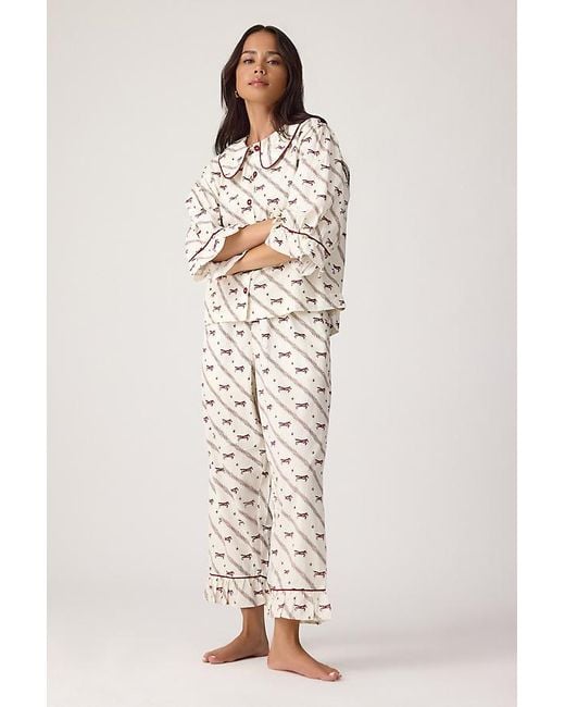 TBCo Natural 100% Cotton Cropped Pyjama Set
