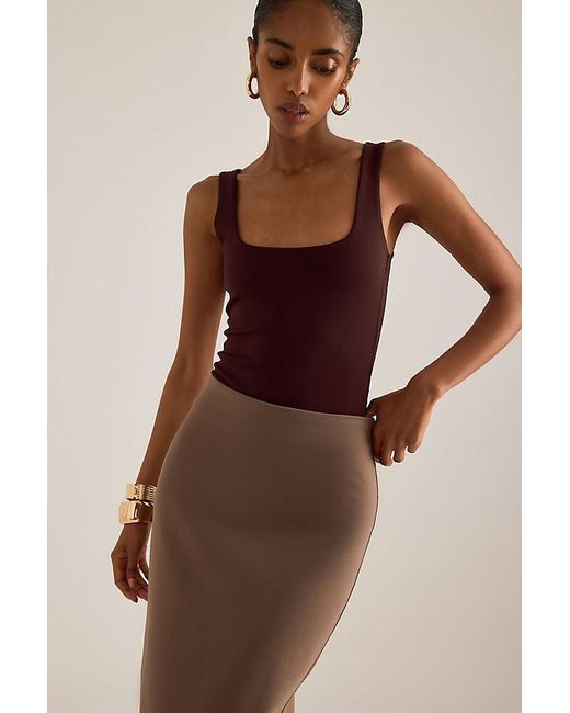 Odd Muse Natural Slim Maxi Skirt