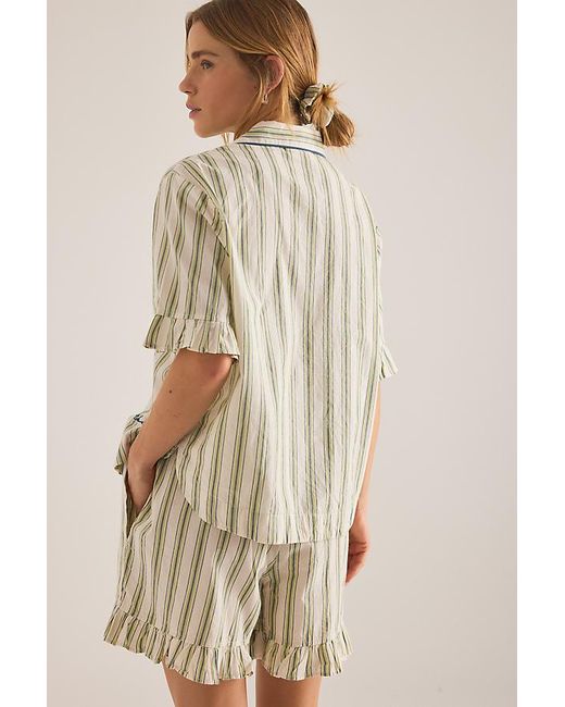 TBCo Natural Stripe Short Pyjama Set