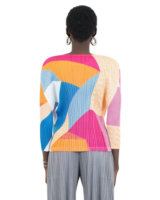 Pleats Please Issey Miyake Crossroad Shirt in Pink | Lyst