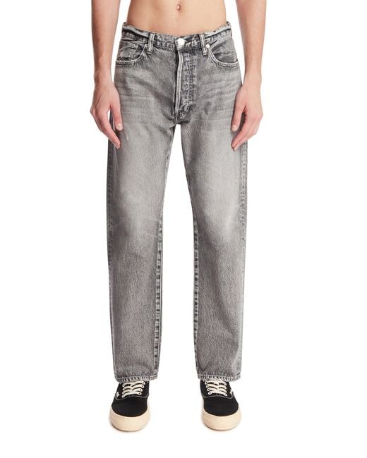 NEEDBY VINTAGE Gray Five-Pocket Jeans for men