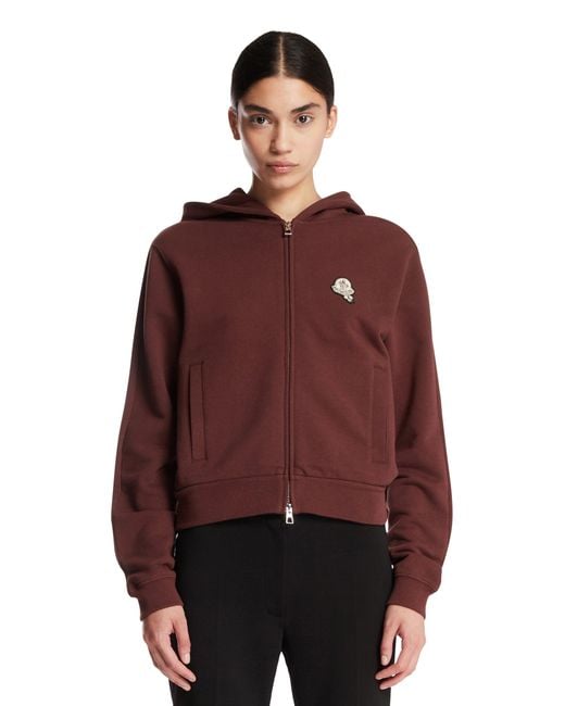 Moncler Red Cotton Hoodie