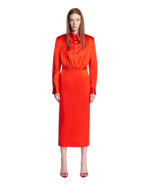 Willy Chavarria Red The Polo Dress