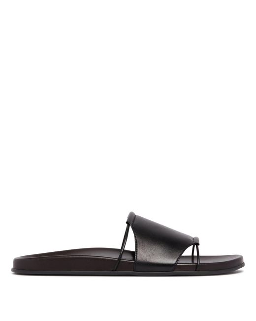 The Row White Fussbet Leather Sandals