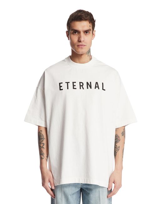 Fear Of God White Printed T-Shirt for men