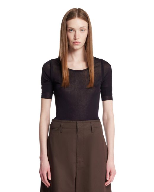 Lemaire Black Layered-Effect Top