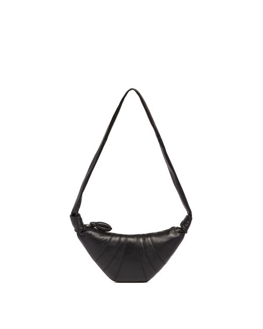 Lemaire Black Small Croissant Bag for men