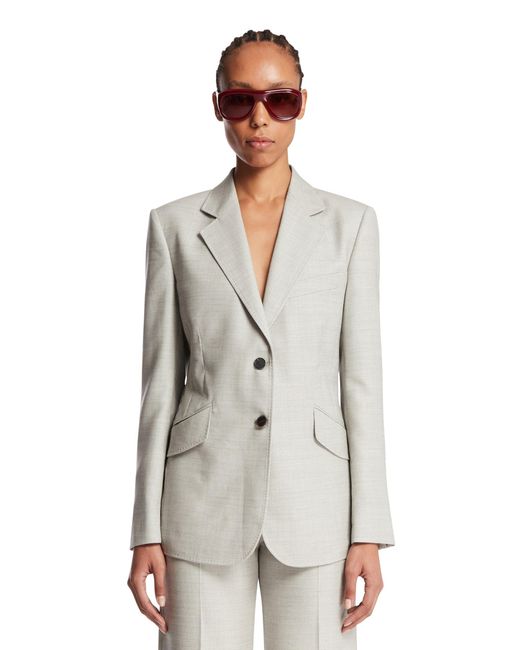 DECHAMPS White Wool And Silk Jacket