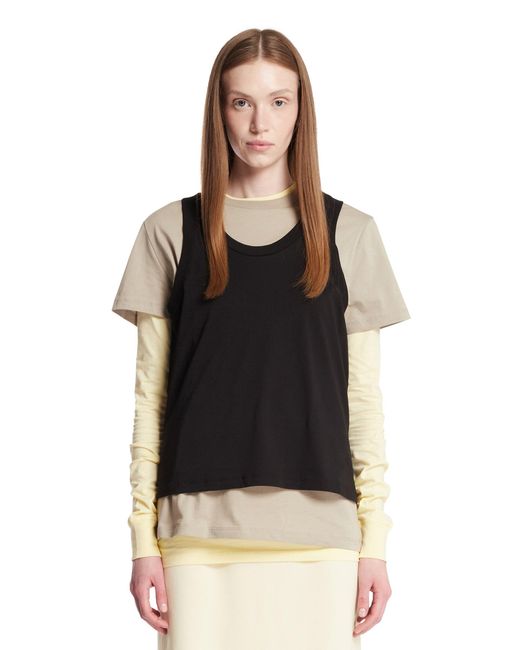 Wardrobe NYC Black Multi-Panel Cotton Top