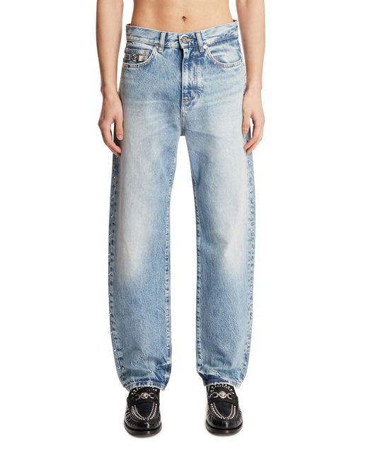 Versace Blue Light Studded Jeans for men