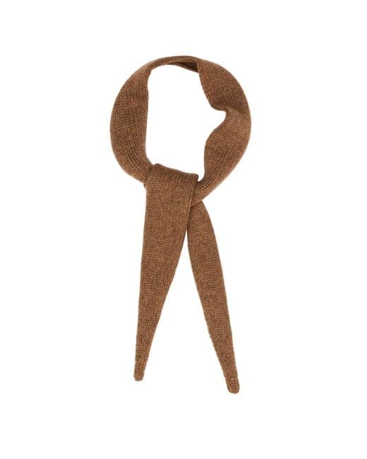 Studio Nicholson Brown Awn Wool Scarf