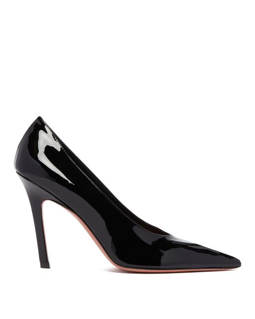 AMINA MUADDI Black Christine Patent Pumps