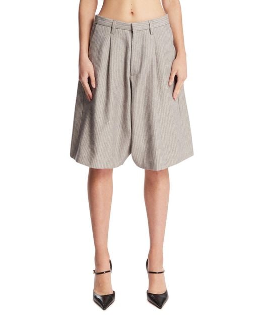 R13 Natural Linen And Wool Bermuda Shorts