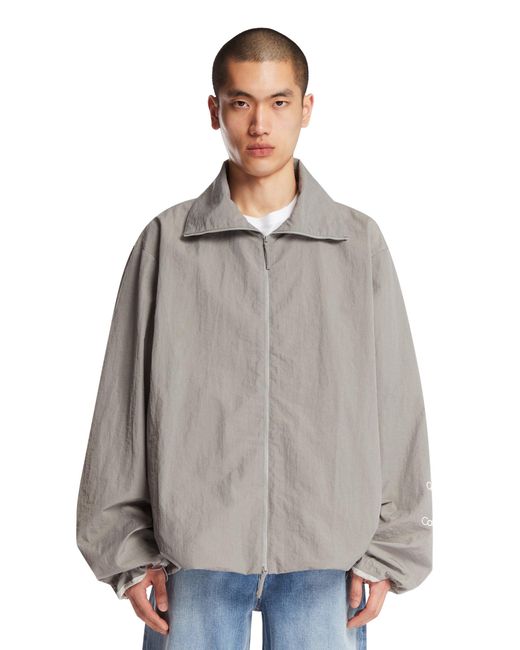 Calvin Klein Gray Nylon Zip Jacket for men
