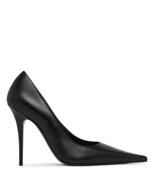 AMINA MUADDI Black Barbara Leather Pumps