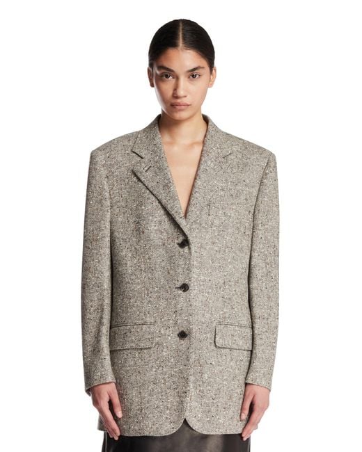 Umit Benan Gray Cashmere Jacket