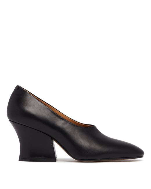 Jil Sander Black Leather Pumps