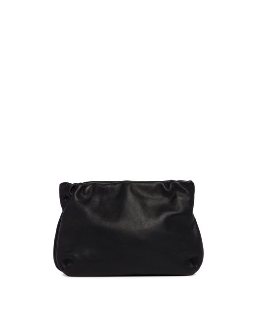 The Row Black Medium Bourse Clutch