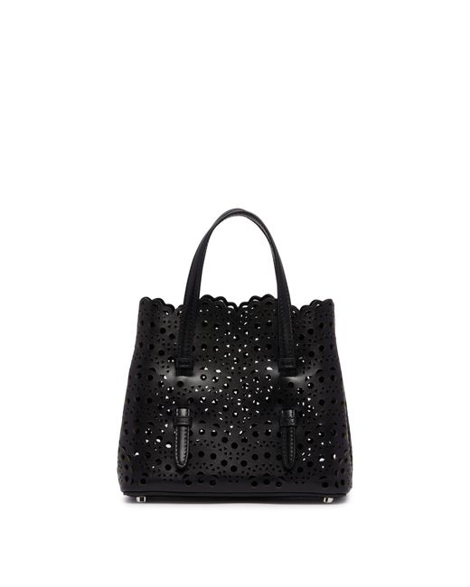 Alaïa Black Leather Mina 20 Bag