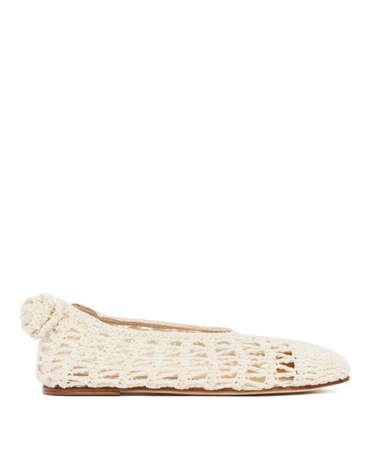 Magda Butrym Natural Crochet Ballerinas