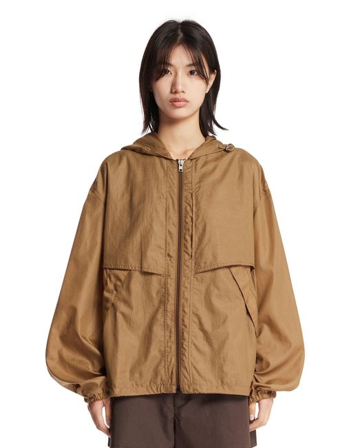 Lemaire Brown Hooded Jacket